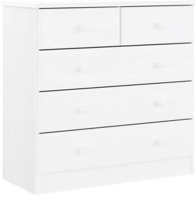 Aparador alto ALTA 77x35x165 cm madeira de pinho maciça branco
