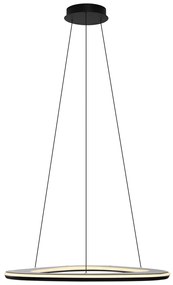 Candeeiro suspenso de design preto regulável em 3 níveis - Organico