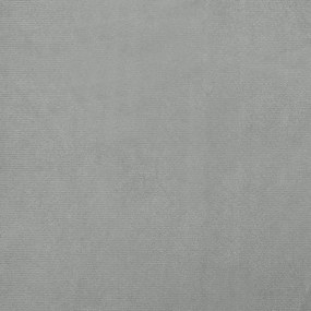 Sofá infantil 70x45x33 cm veludo cinzento-claro