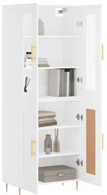 Armário alto 69,5x34x180 cm derivados de madeira branco