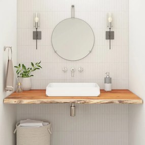 vidaXL Bancada de casa de banho retangular 100x60x3,8 cm acácia maciça