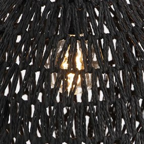 Candeeiro de suspensão retro preto 45 cm - Lina Drop