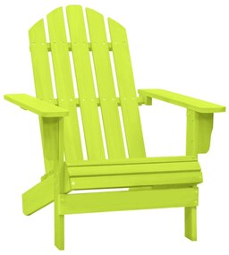 vidaXL Cadeira Adirondack para jardim abeto maciço verde