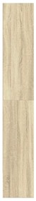 Estante 80x30x189 cm derivados de madeira cor carvalho