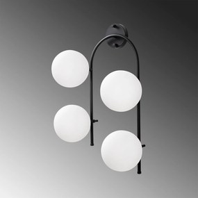 Aplique de Parede Jewel - Preto e Creme - 40 x 26 cm
