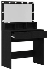 Mesa de vestir Carvalho preto Aglomerado