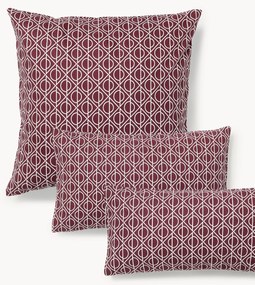 Fronha de almofada em percal de algodão com padrão geométrico Jella