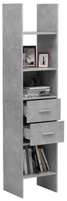 Estante 40x35x180 cm contraplacado cinzento cimento