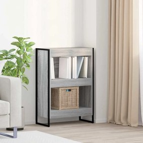 vidaXL Gabinete de Livros Cinza Sonoma 80 x 30 x 155 cm