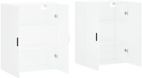 Armários de parede 2 pcs 69,5x34x90 cm branco