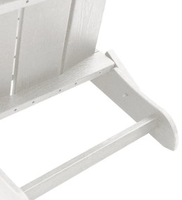 Cadeira Adirondack Reclinável Branca 74,5x80,5x90 cm HDPE
