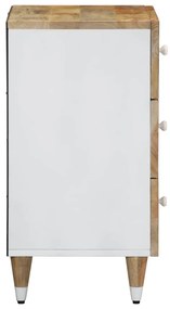 Mesa de cabeceira 50x33x60 cm madeira de mangueira maciça