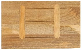 Tampo de mesa c/ borda viva 50x20x2,5 cm mangueira maciça