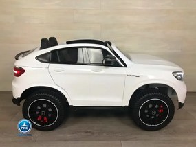 Carro elétrico para crianças Mercedes GLC63S com MP4 12V 2 Lugares 2.4G Branco