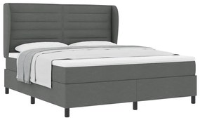 Cama Box com Colchão Cinza Escuro 180x200 cm