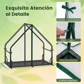Mini Estufa de Jardim, 92 x 50 x 85 cm, Estrutura Metálica, Transparente