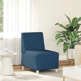 Cadeira de Sofá Cinza Claro 55 cm em Tecido 2 pcs Azul