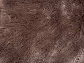 Pele sintética de ovelha de cor castanha MUNGO Beliani