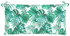 Almofadões banco jardim 2 pcs 100x50x7 cm oxford padrão folhas
