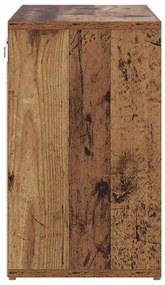 Armário de Sapatos com prateleira Madeira antiga 103x30x51 cm