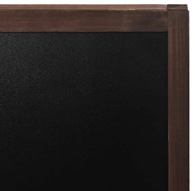 Quadro negro vertical de dupla face em madeira de cedro 40x60cm