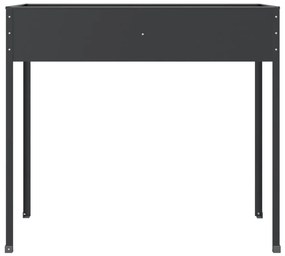 Vaso/floreira jardim 100,5x40,5x90 cm aço galvanizado antracite