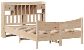 Cama sem colchão 150x200 cm madeira de pinho maciça