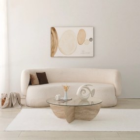 Mesa de Centro Lily – Travertino – Diâmetro 90 cm Altura 30 cm