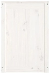 Caixa para roupa 44x44x66 cm madeira de pinho maciça branco