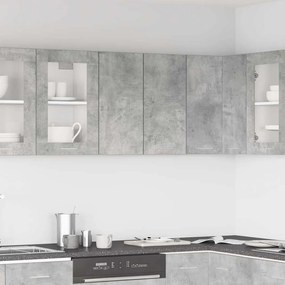 vidaXL Armário de parede “Lyon” 60x31x60cm cinzento cimento