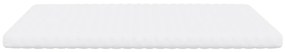 Colchão de espuma 160x200 cm 7 zonas dureza 20 ILD branco