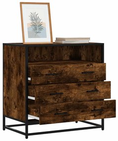 Cómoda com 1 Prateleira Aberta e 3 Gavetas - 70x41x70 cm - Derivados M