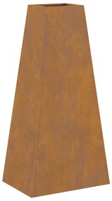 Fogueira vidaXL 50x35x100 cm Aço Envelhecido