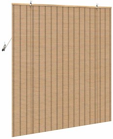 Persianas e Sombras para Janela Marrom Claro 140 x 160 cm Bambu