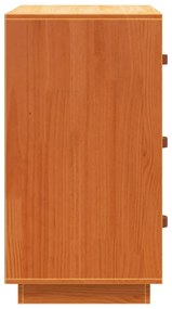 Aparador 80x40x75 cm madeira de pinho maciça castanho-mel