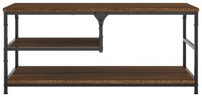 Mesa centro 90x49x40 cm derivados de madeira carvalho castanho