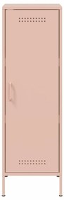 Aparador alto 36x39x113 cm aço rosa