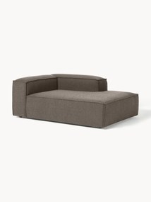 Módulo chaise longue de canto em bouclé Lennon