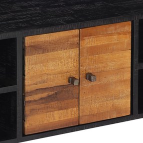 Móvel de TV 112x31x45 cm madeira de teca recuperada maciça
