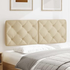Almofadão de cabeceira 120 cm tecido creme
