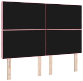 Cabeceira LED Rosa 80 cm Veludo