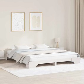vidaXL Cama Branca 180x200 cm em Madeira Sólida