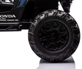 Carro elétrico para Crianças 24V 2 Lugares HONDA 4x4 Off-Road Vehicle Rodas de espuma EVA, Assento Couro Azul