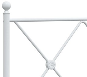 Cabeceira de cama 193 cm metal branco