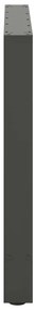 Pés para mesa de jantar antracite 2 peças 80x(72-73) cm aço