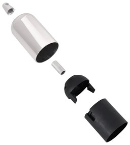 Casquilhos de lâmpadas 2 pcs Níquel acetinado E27