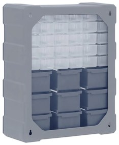 Caixa organizadora com 39 gavetas 38x16x47 cm