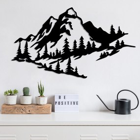 Acessório Decorativo de Parede Metal Metal-457 – Preto – 40 x 70 cm