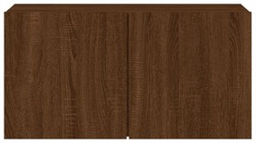 Móvel de parede para TV 80x30x41 cm carvalho castanho