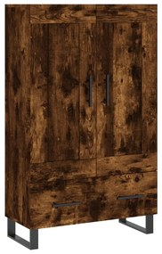 Armário alto derivados de madeira 69,5x31x115cm carvalho fumado